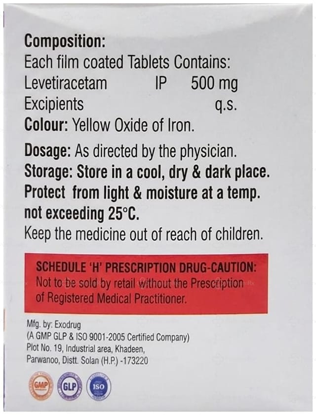 Levemed 500mg Tablet 15s