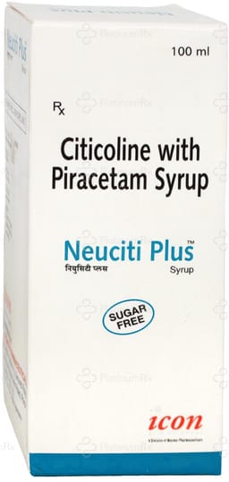 Neuciti Plus 500/400mg Suger Free Syrup 100ml