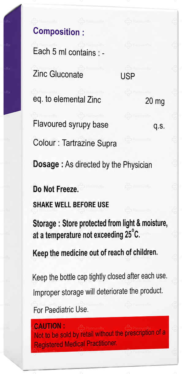 Vyrazinc 20mg Strawberry Syrup 100ml