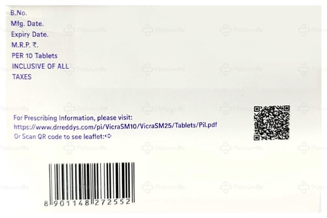 Vicra SM 10mg Tablet ER 10s