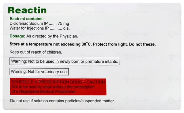 Reactin 75mg Injection 1ml