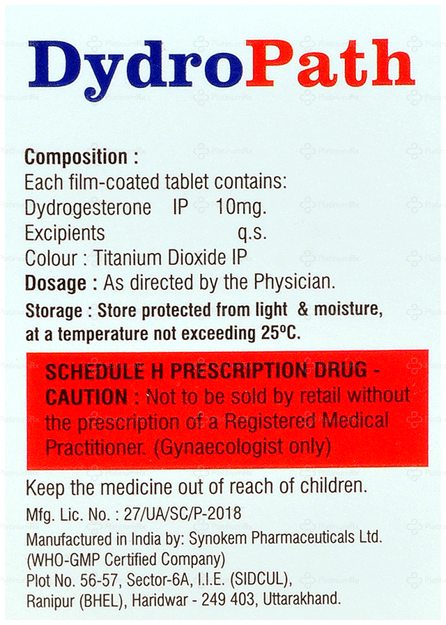 DydroPath 10mg Tablet 10s