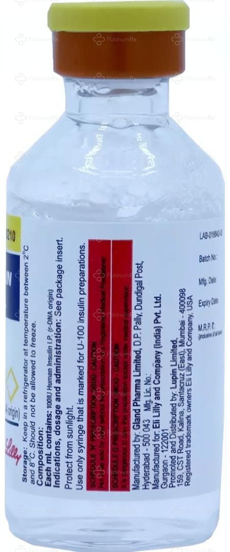 Huminsulin R (100 IU/ml) (1*10ml Vial)
