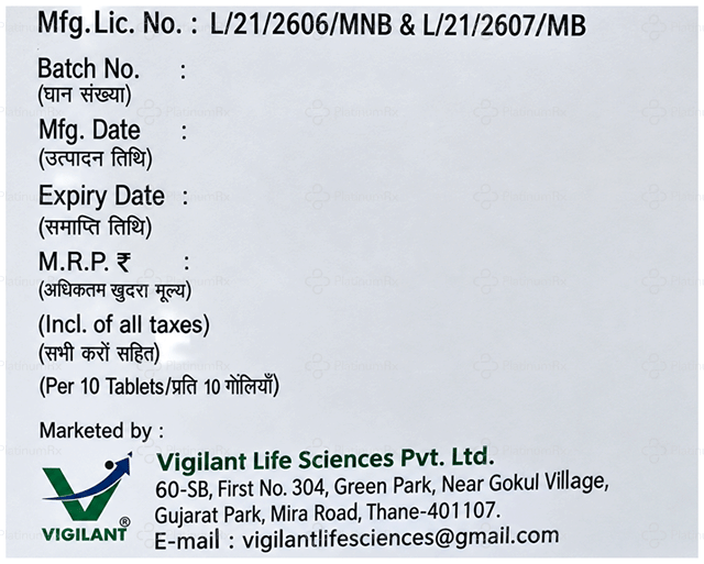 Vigipride M3 3/500mg Tablet PR 10s