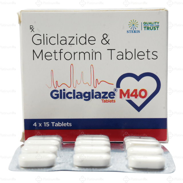 Gliclaglaze M 40/500mg Tablet 15s