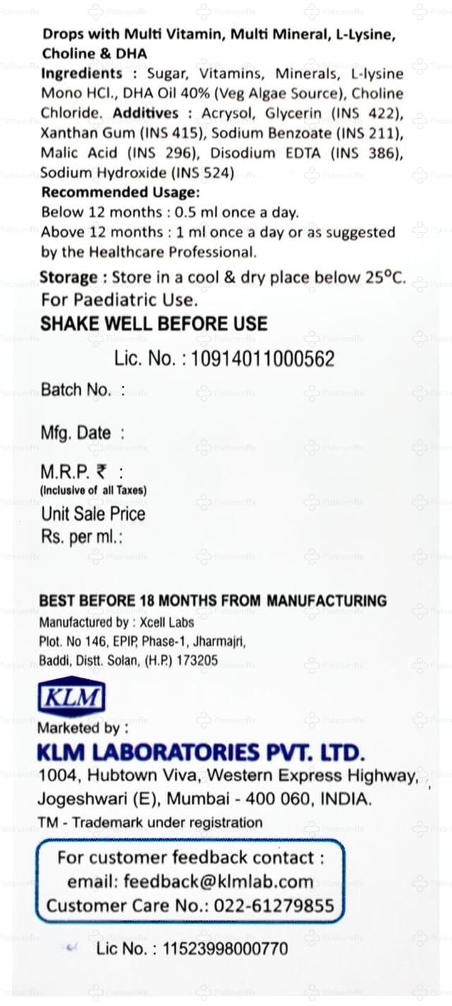 Sofikid Drops With DHA 30ml