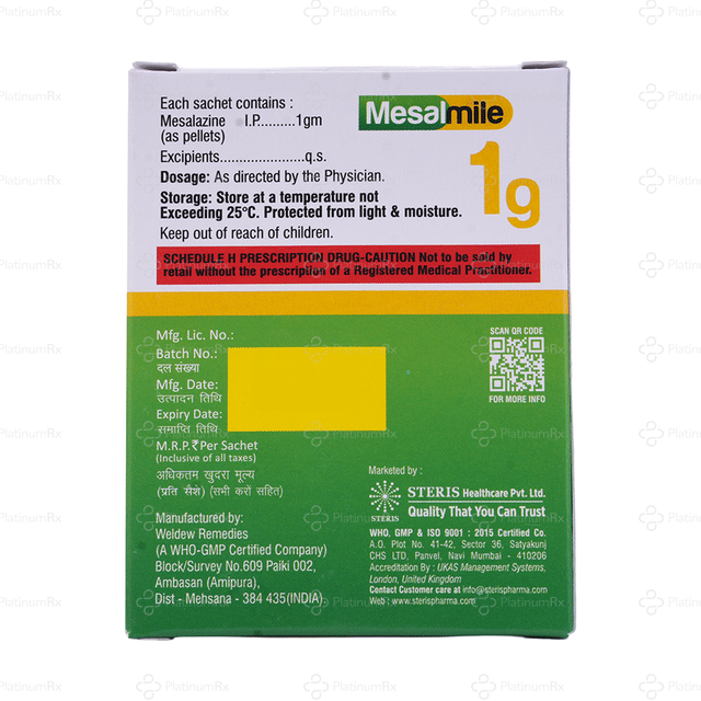 Mesalmile 1gm Pellet Sachet 1s
