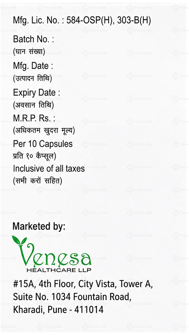 Vensacid PD 30/40mg Capsule PR 10s