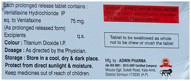 Axin ER 75mg Tablet PR 10s
