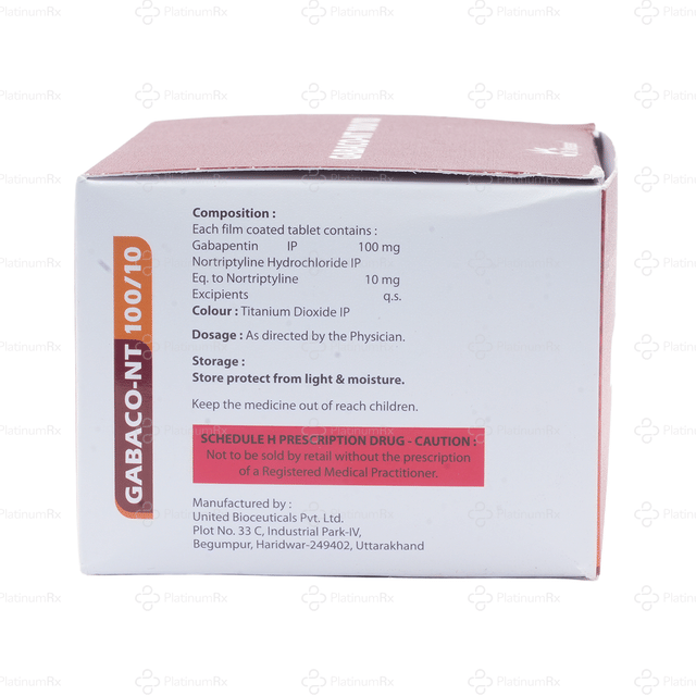 Gabaco NT 100/10mg Tablet 15s