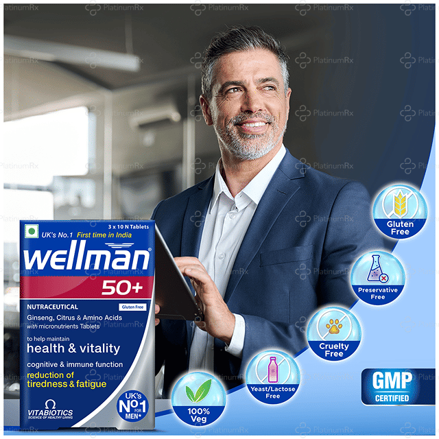 Wellman 50 Plus Tablet 10s