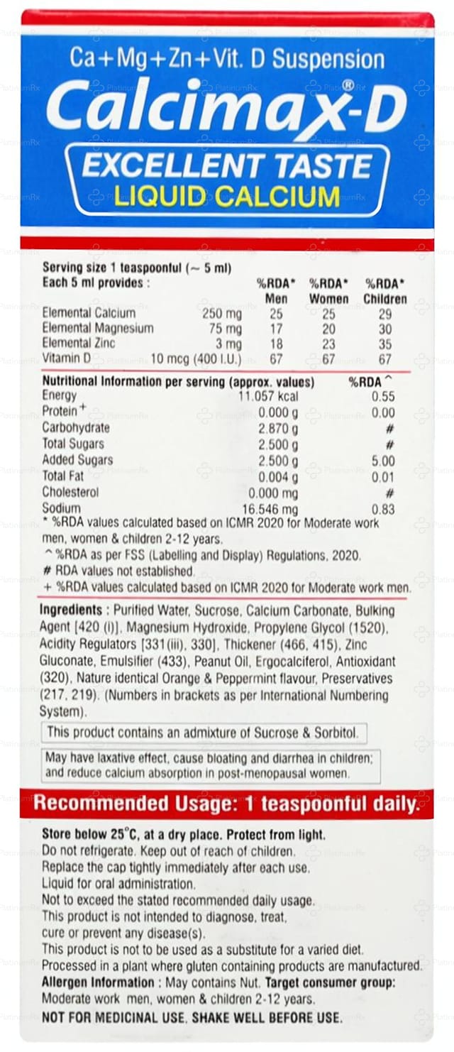 Calcimax D Suspension 200ml