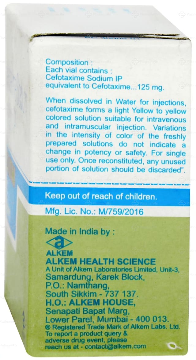 Taxim 250mg Injection 1ml