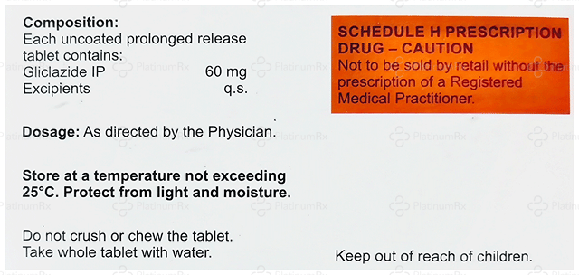 Gliczide XR 60mg Tablet PR 10s
