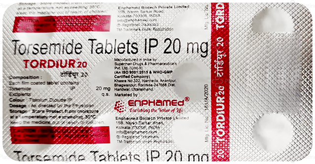 Tordiur 20mg Tablet 10s