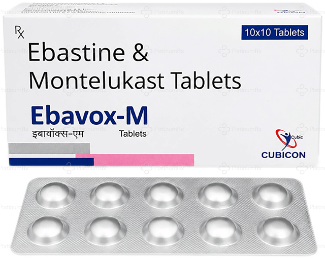 Ebavox M 10/10mg Tablet 10s