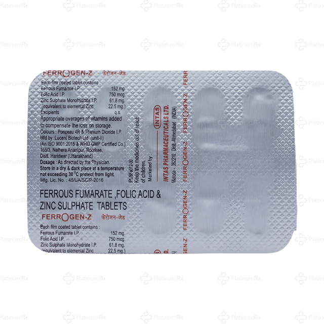 Ferrogen Z Tablet 10s