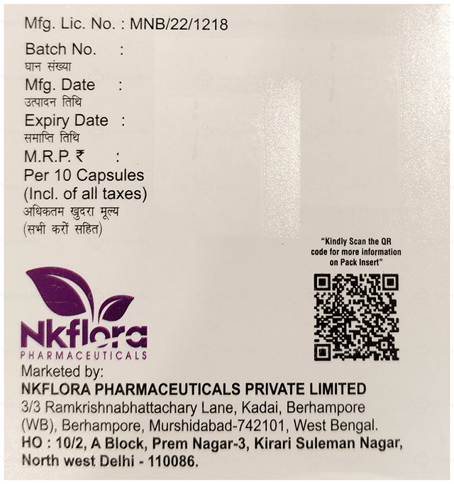 Pantoflora D 30/40mg Capsule PR 10s