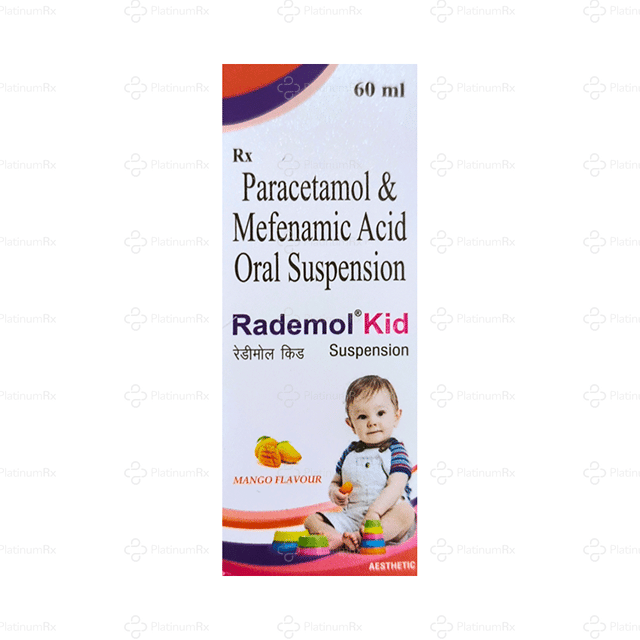 Rademol Kid 100/250mg Mango Oral Suspension 60ml