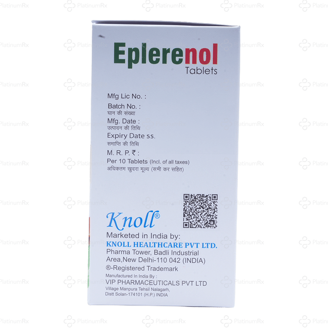 Eplerenol 25mg Tablet 10s