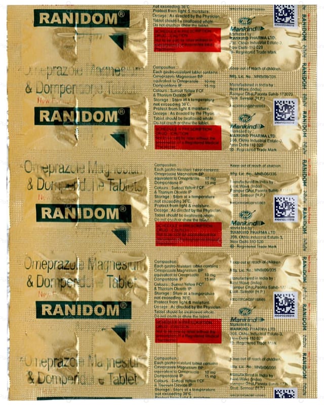 New Formula Ranidom 15/10mg Tablet 20s