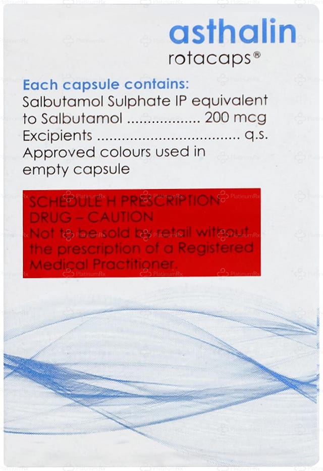 Asthalin Rotas 200mcg Capsule 60s