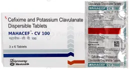 Mahacef CV 100/62.5mg Tablet 6s