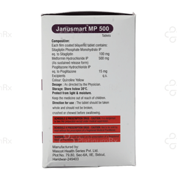 Janusmart MP 500/100/15mg Tablet SR 10s