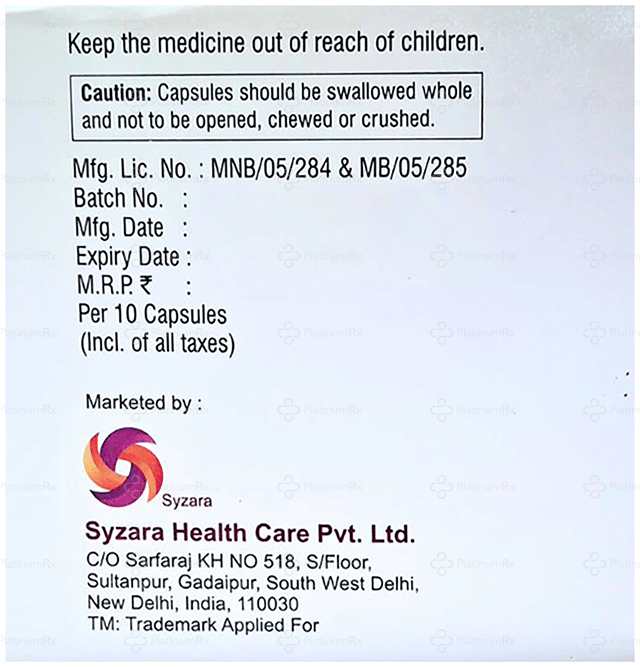 Razosun SR 30/20mg Capsule PR 15s