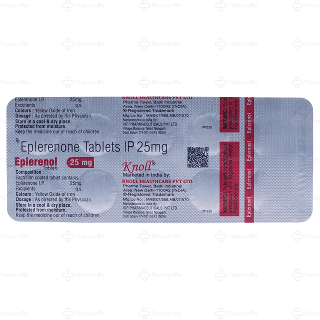 Eplerenol 25mg Tablet 10s