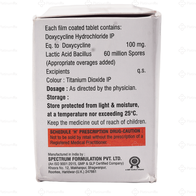 Doxyvac T 100/60M Spores Tablet 8s