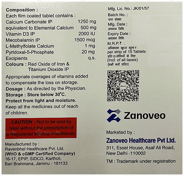Zanofol XT Tablet 15s