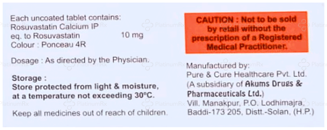 Rosuvocad 10mg Tablet 10s
