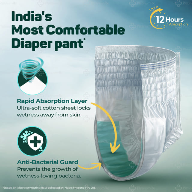 Friends Premium Adult Dry Pants Medium Diaper 10s