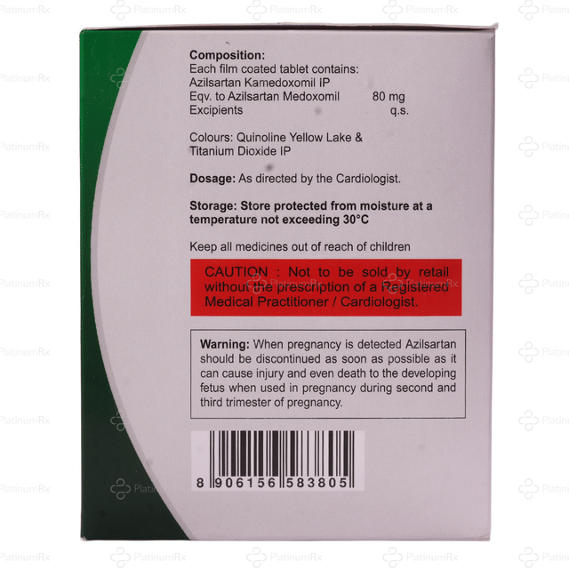 Azilsmart 80mg Tablet 10s