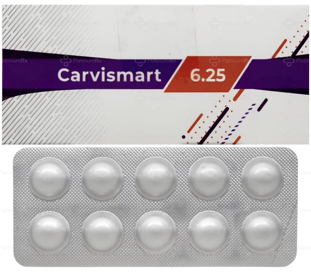 Carvismart 6.25mg Tablet 10s