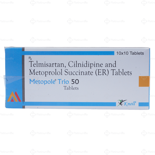Metopole Trio 10/50/40mg Tablet ER 10s