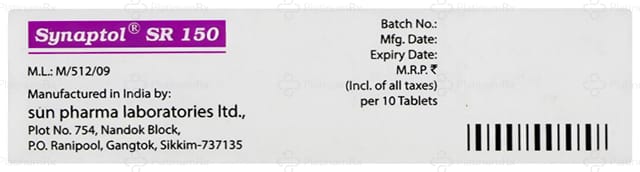 Synaptol 150mg Tablet SR 10s