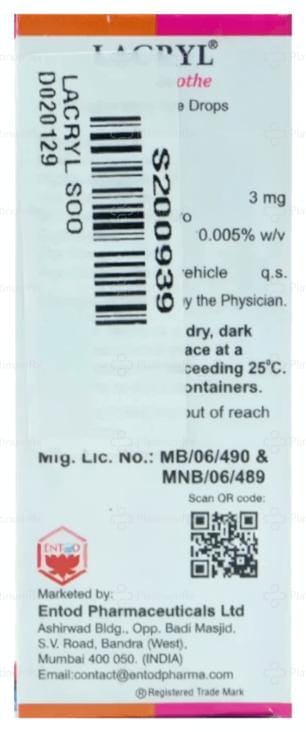 Lacryl Soothe 3mg Eye Drop 10ml