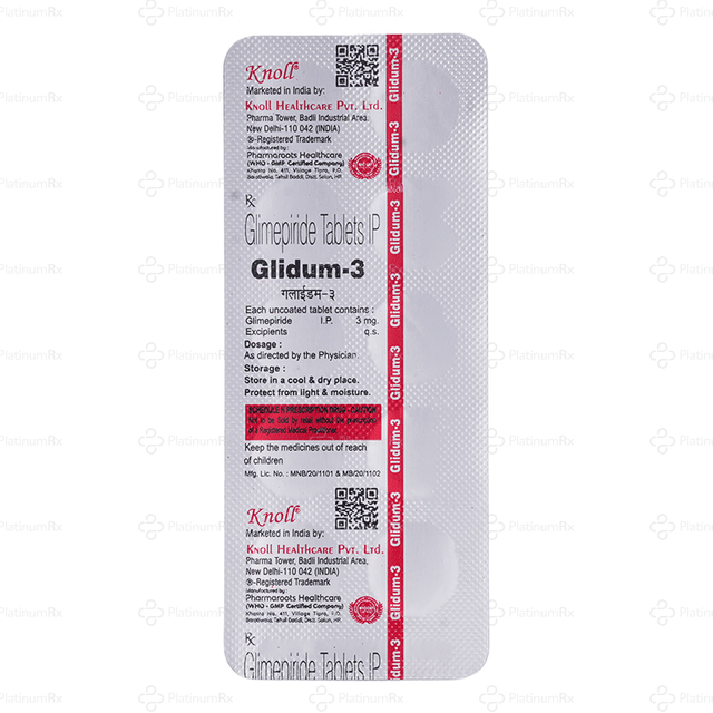 Glidum 3mg Tablet 10s