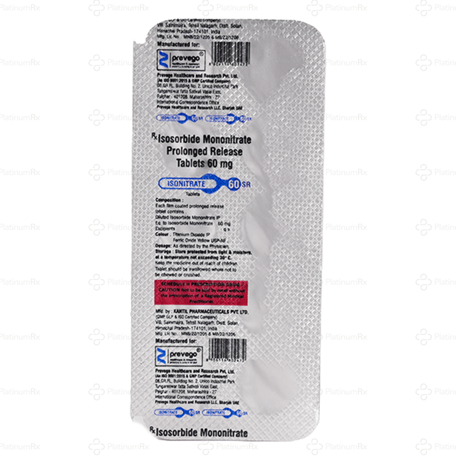 Isonitrate 60mg Tablet SR 10s