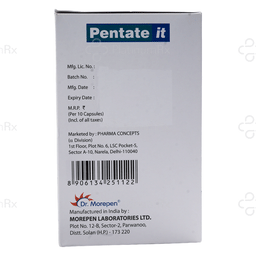 Pentate IT 40mg/150mg Capsule SR 10s