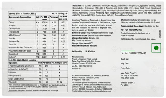 Xantox Glo Plus Tablet 10s