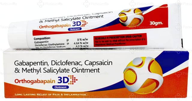 Orthogabapain 3D Ointment 30gm
