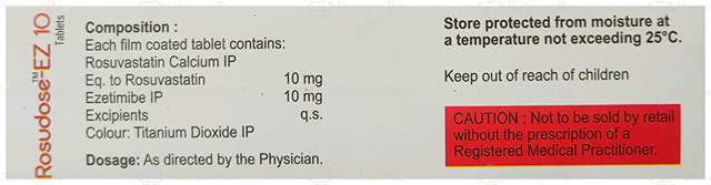Rosudose EZ 10/10mg Tablet 10s
