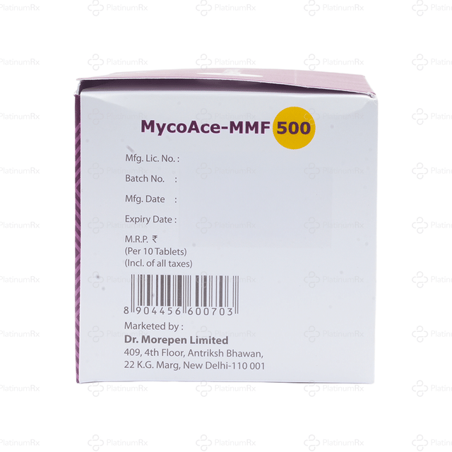 Mycoace MMF 500mg Tablet 10s