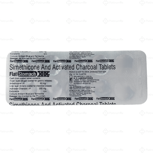Flat Stomach 250/80mg Tablet 10s