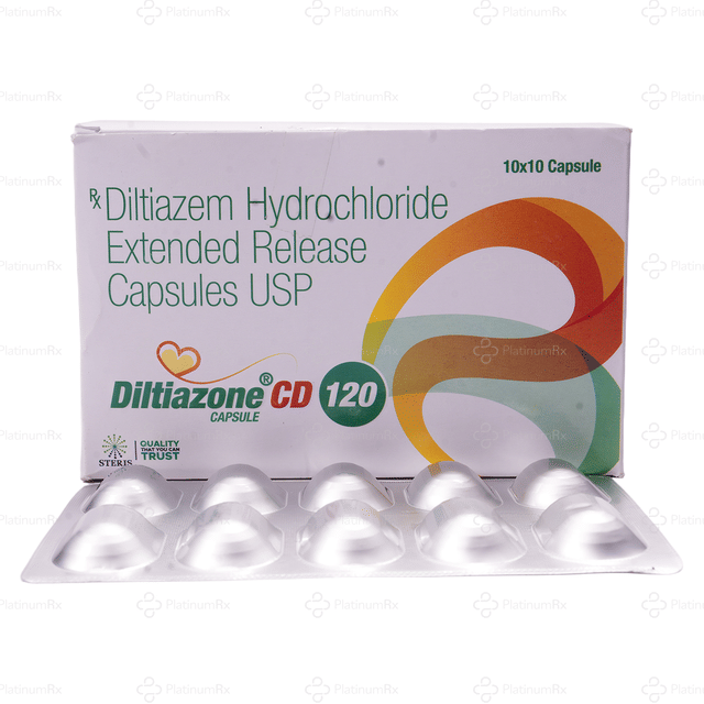 Diltiazone CD 120mg Capsule ER 10s