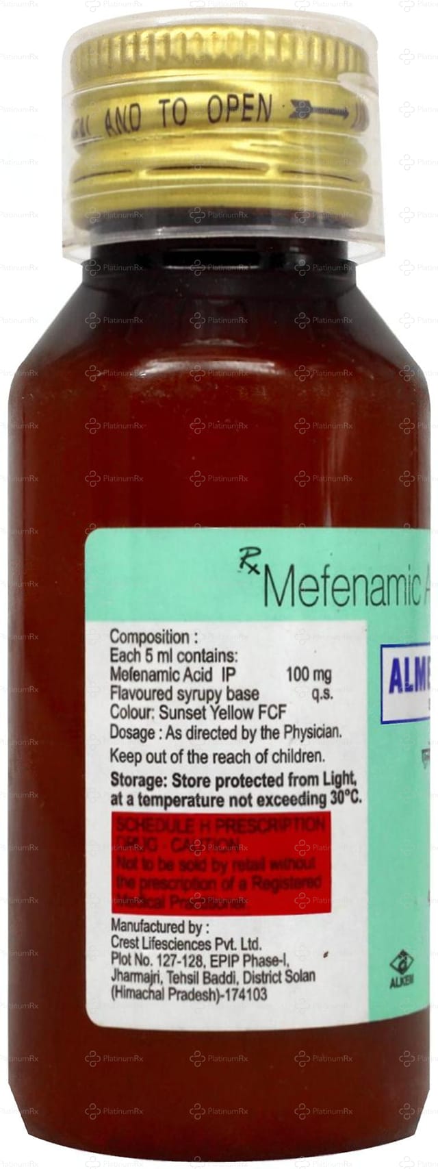 Almefkem DS 100mg Oral Suspension 60ml