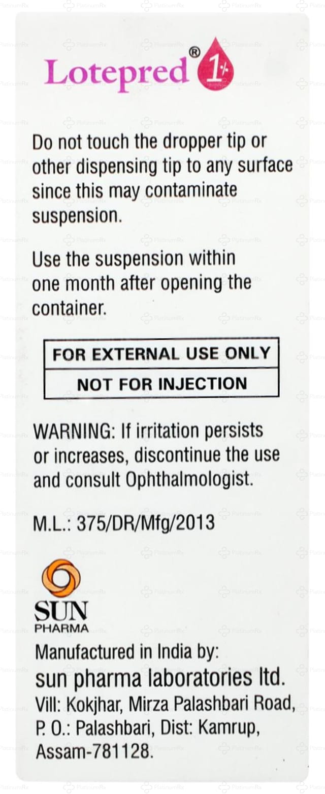 Lotepred 1% Eye Drops 5ml